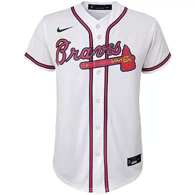 Youth Nike White Atlanta Braves Home 2020 Replica Team Jersey